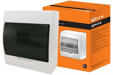 TDM ELECTRIC SQ0901-0003 Бокс ЩРН-П-8модулей навесной пластик IP41 TDM